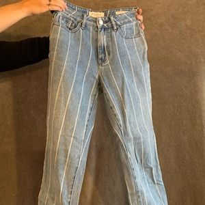 Striped jeans
